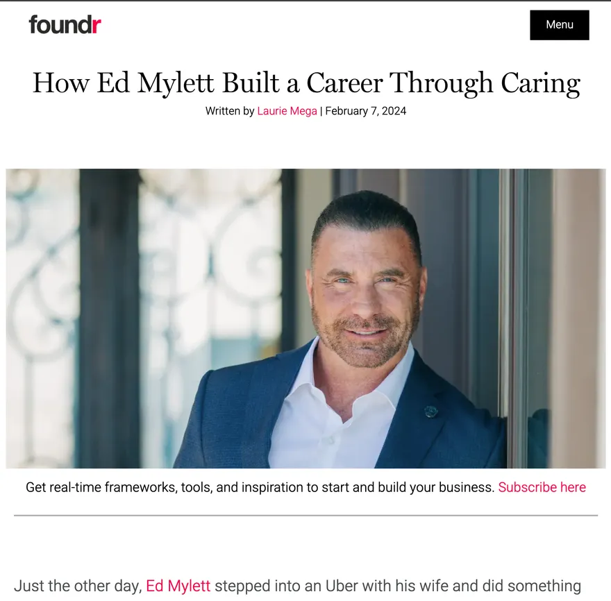 Press feature secured for Ed Mylett