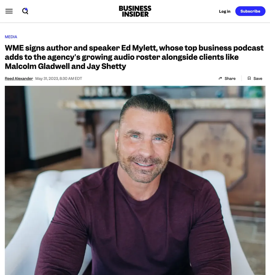 Press feature secured for Ed Mylett