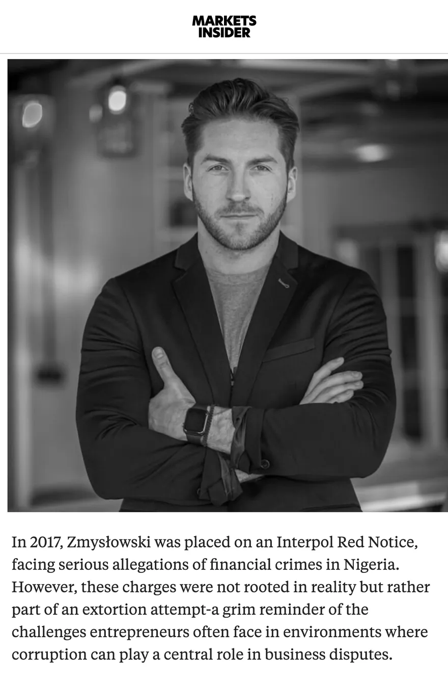 Press feature secured for Marek Zmyslowski
